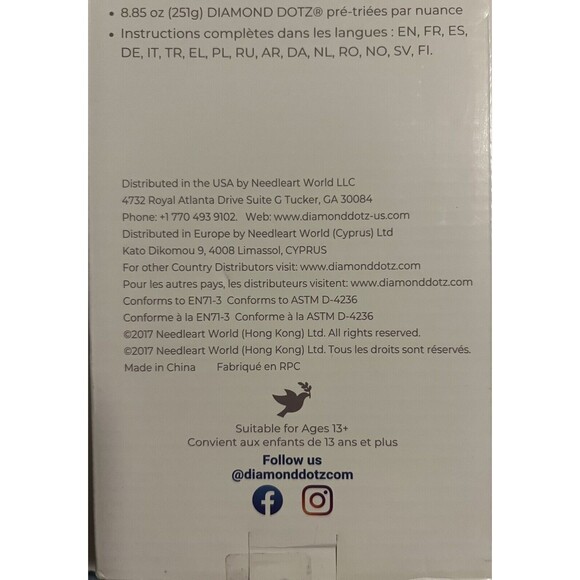 Diamond Dotz Complete Diamond Facet Art Kit Mythical Dragon - Picture 7 of 10